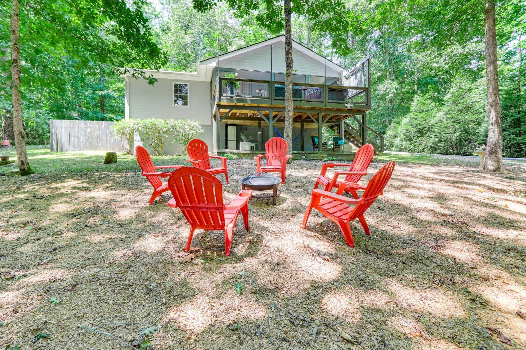 Pet-Friendly Home With Hot Tub In Blue Ridge! Luaran gambar